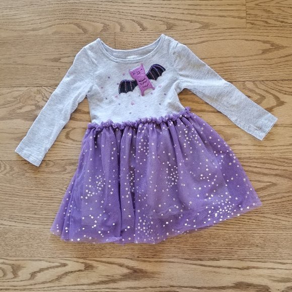 2t Carters Halloween Bat Tutu Jersey 